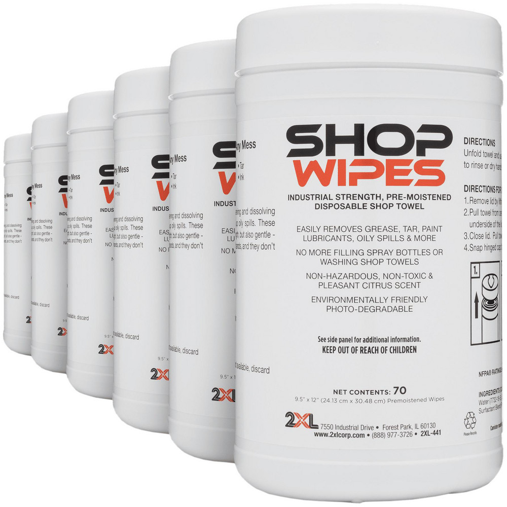 2XL 2XL  ESD/Antistatic Cleaning Wipes: Pre-Moistened, 70 Ct - 2XL-441