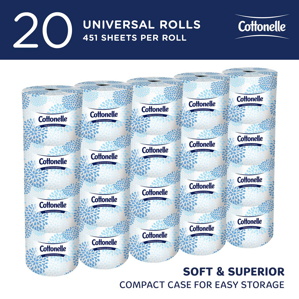 Cottonelle Professional Standard Roll Toilet Paper, 2-Ply, White, Compact Case for Easy Storage - 13135