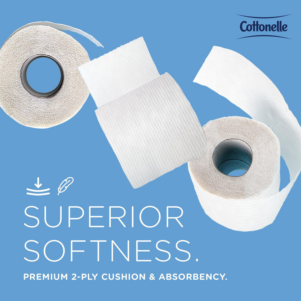 Cottonelle Professional Standard Roll Toilet Paper, 2-Ply, White, Compact Case for Easy Storage - 13135
