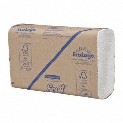 Scott Paper Towels: Multifold, Box, 1 Ply, Recycled Fiber, White - 8283158/8283158