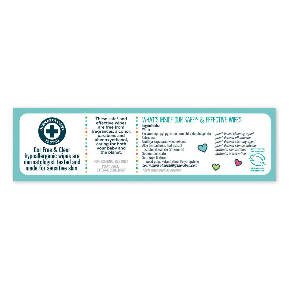 Seventh Generation Seventh Generation Baby Wipes: Pre-Moistened, 256 Ct - SEV34219