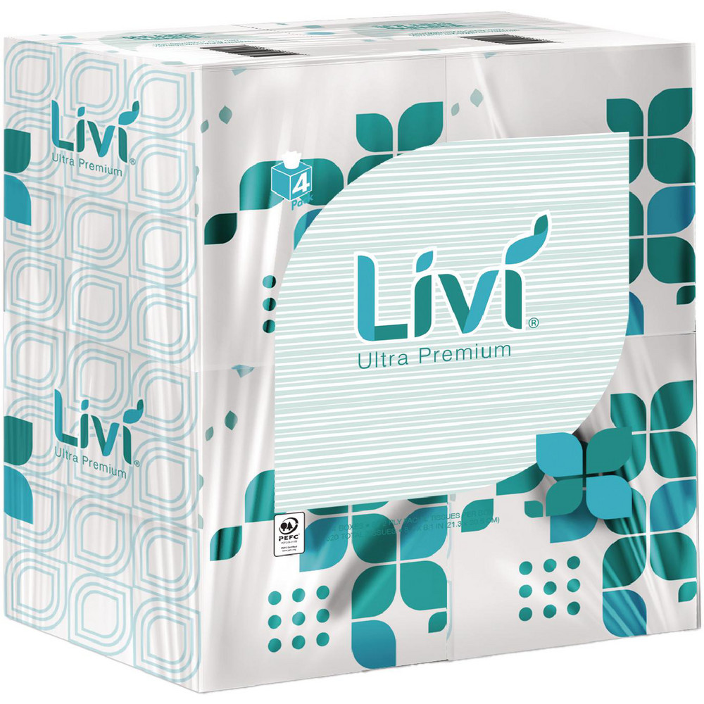 Livi Facial Tissue: Cube Box, No, 1920, White - SOL192101