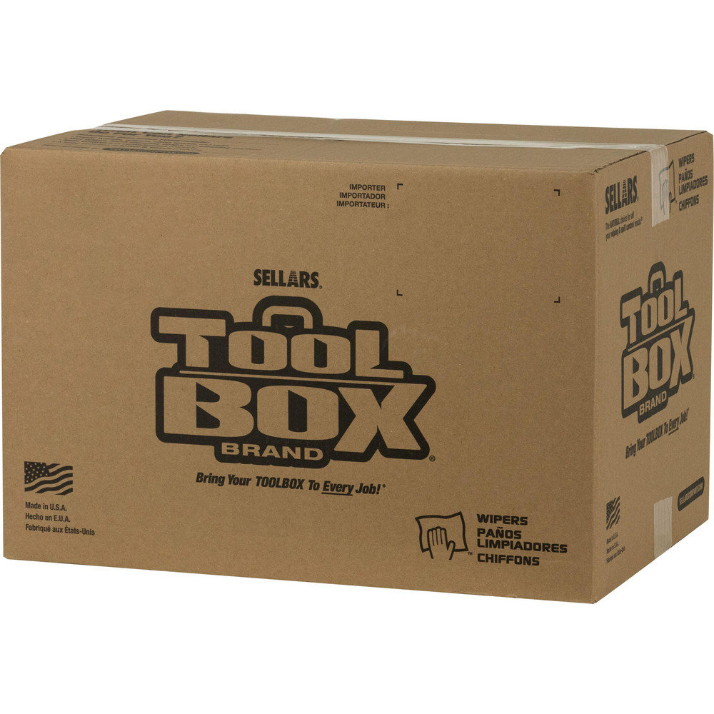 Sellars TOOLBOX Z300 GREENX Wipers: Dry, 90 Sheets/Pack, Quarterfold, 13.0" x 11.875", Natural - 20109