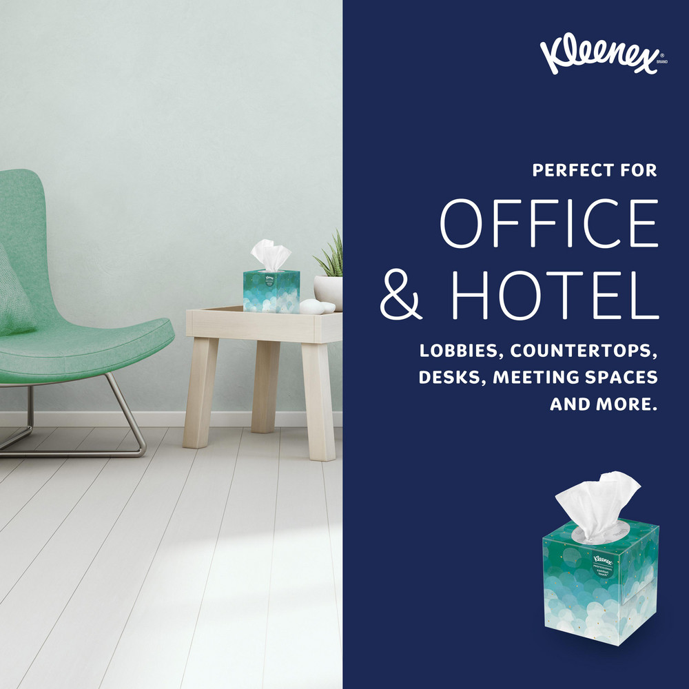 Kleenex Kleenex Facial Tissue Cube for Business (21270), Upright Face Tissue Box - 21270