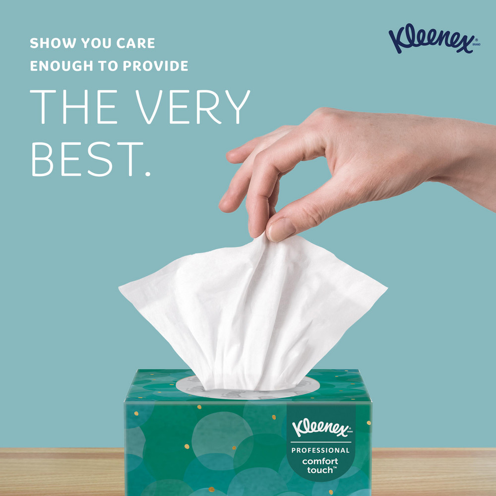 Kleenex Kleenex Facial Tissue Cube for Business (21270), Upright Face Tissue Box - 21270