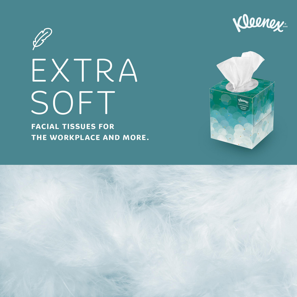 Kleenex Kleenex Facial Tissue Cube for Business (21270), Upright Face Tissue Box - 21270