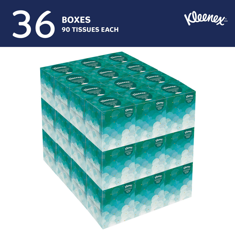 Kleenex Kleenex Facial Tissue Cube for Business (21270), Upright Face Tissue Box - 21270