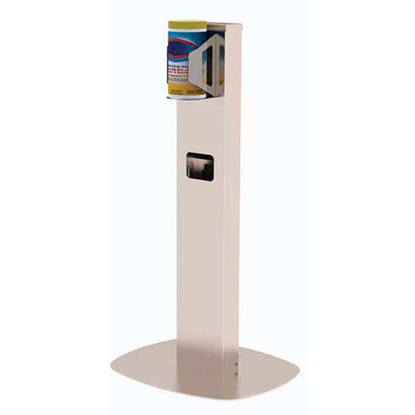 GoodEarth W/7GAL TRASH RECEP SS WIPE DISPENSER - 19220