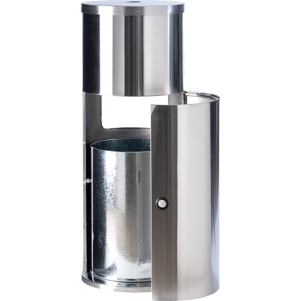 GoodEarth W/7GAL TRASH RECEP SS WIPE DISPENSER - 19220