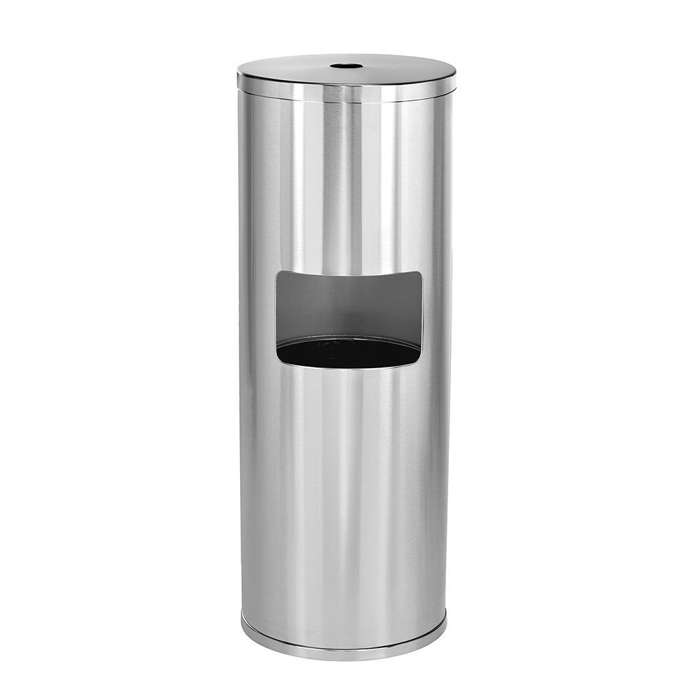 GoodEarth W/7GAL TRASH RECEP SS WIPE DISPENSER - 19220