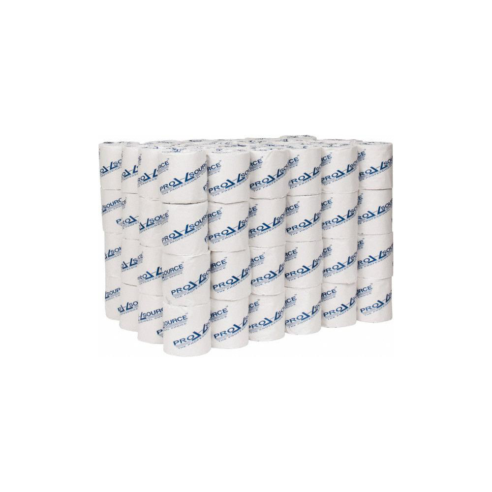 PRO-SOURCE Bathroom Tissue: Standard Roll, Recycled Fiber, 2-Ply, White - 89816441