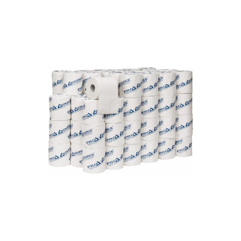 PRO-SOURCE Bathroom Tissue: Standard Roll, Recycled Fiber, 2-Ply, White - 89816441