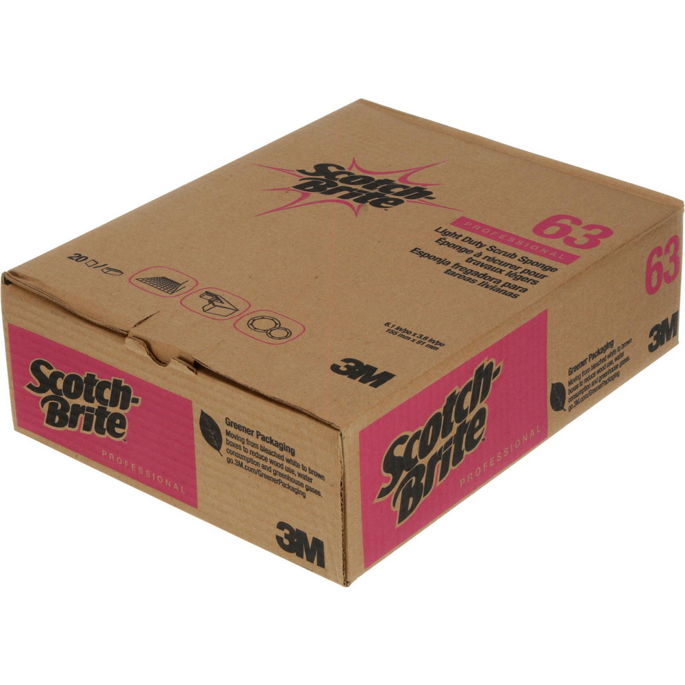Scotch-Brite Scotch-Brite™ Light Duty Scrub Sponge 63, 6.1 in x 3.6 in x 0.7 in - 7010029000