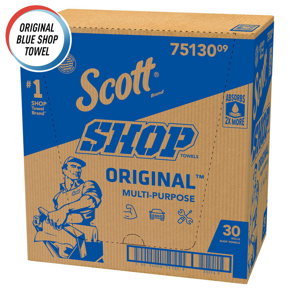 Scott Shop Towel & Industrial: Virgin, Double Re-Creped Shop Towel - 75130
