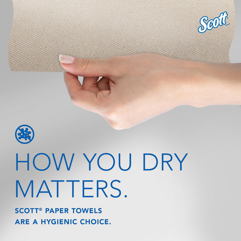 Scott Essential 100% Recycled Brown Hard Roll Towels with Absorbency Pockets, for Purple Core Dispensers - 54038