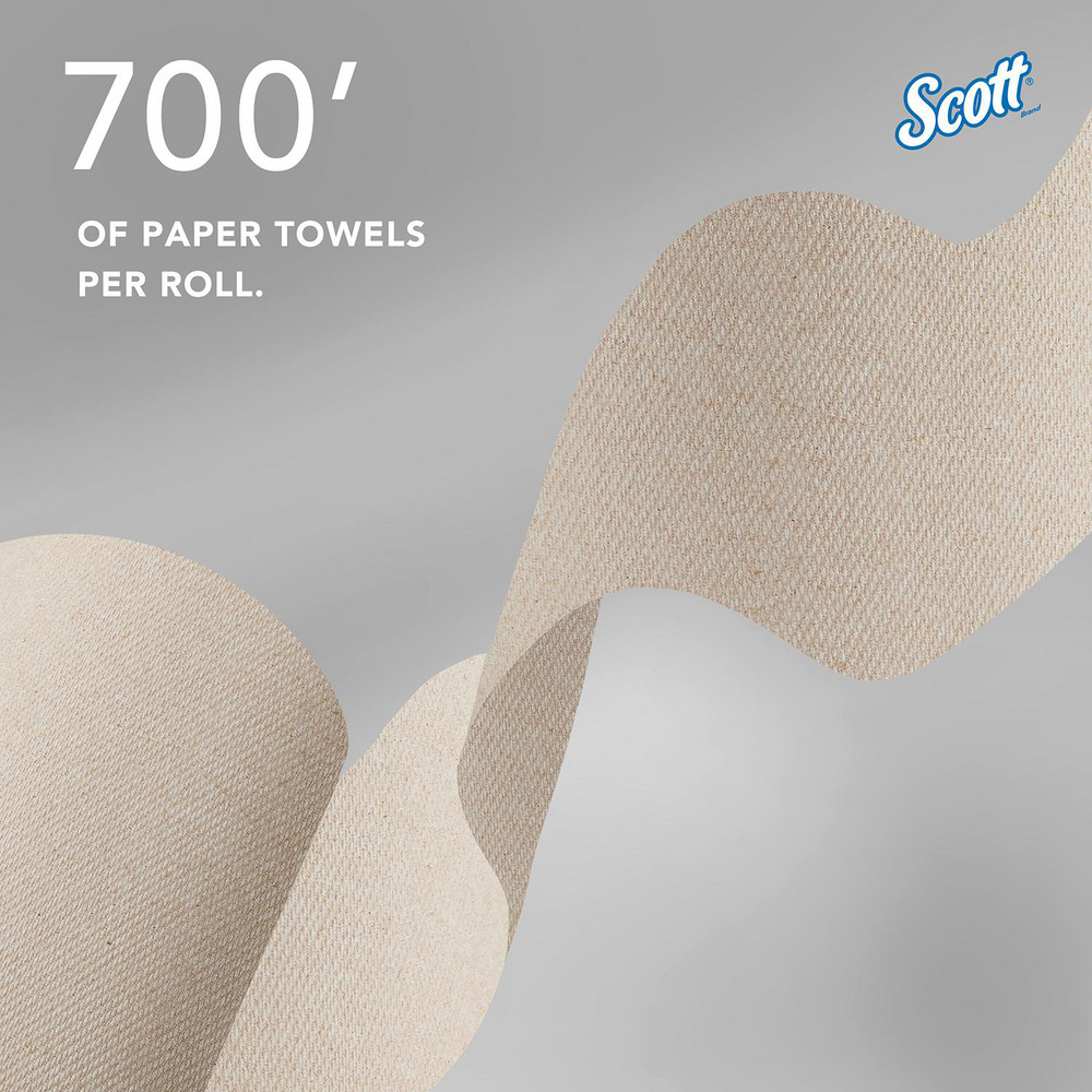 Scott Essential 100% Recycled Brown Hard Roll Towels with Absorbency Pockets, for Purple Core Dispensers - 54038