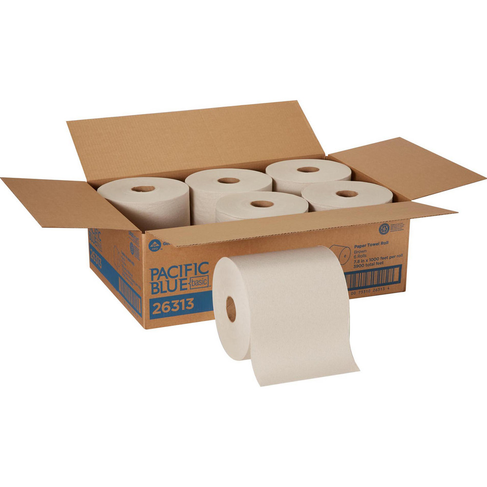 Scott Essential 100% Recycled Brown Hard Roll Towels with Absorbency Pockets, for Purple Core Dispensers - 54038