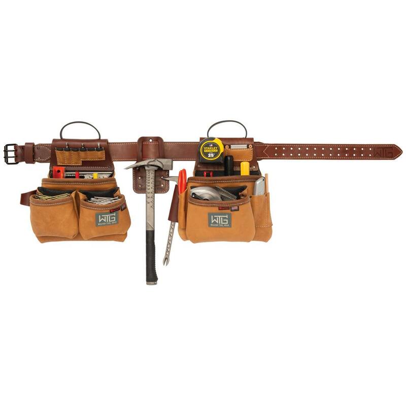 Weaver Tool Gear Super Framer Brown Leather Waist Tool Belt - 85200-45-01