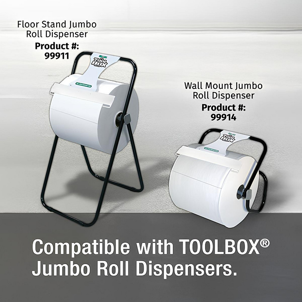Sellars TOOLBOX WaterWeave T700 Wipers: Dry, 870 Sheets/Roll, Jumbo Roll, 12.8" x 11.8", White - 78300