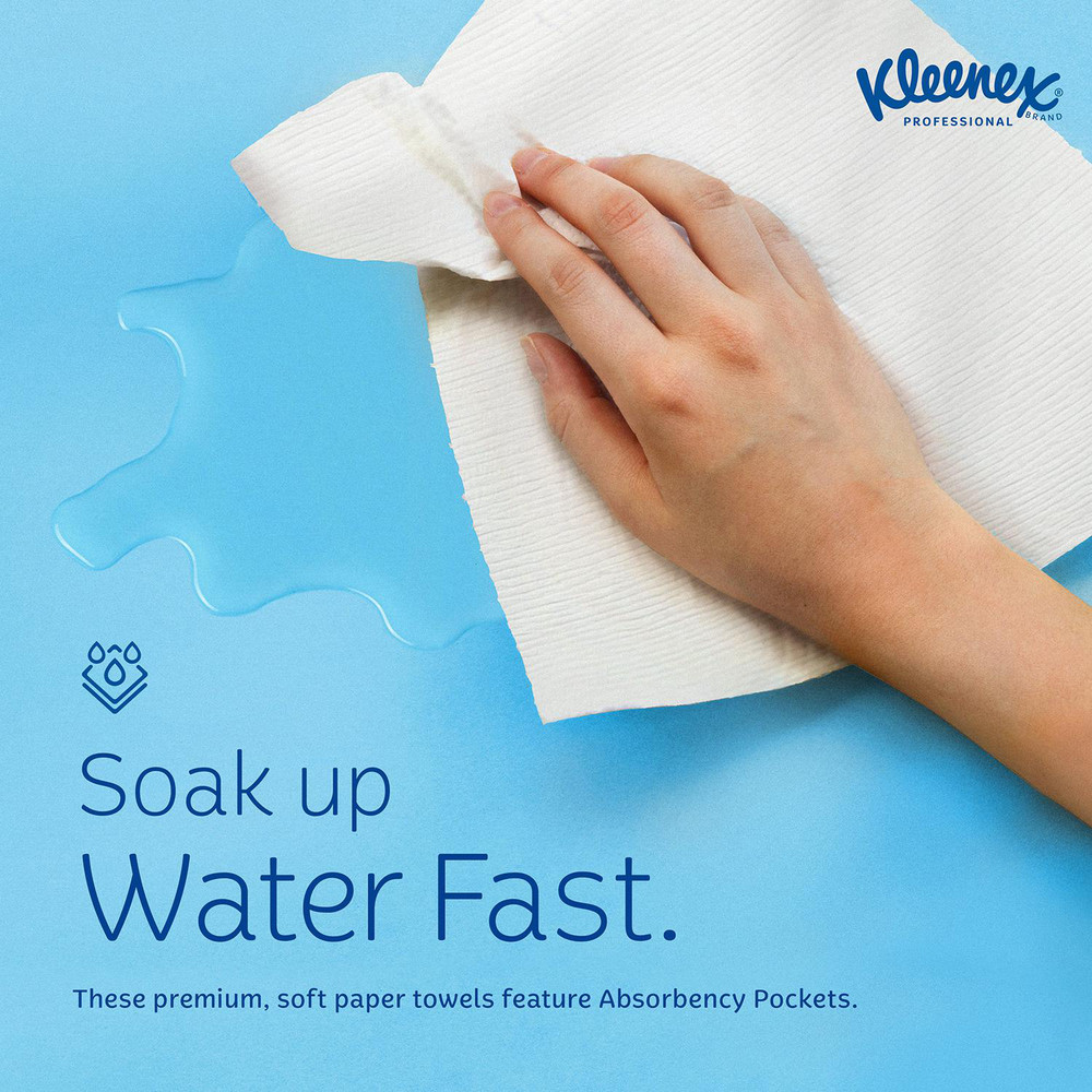 Kleenex Universal Hard Roll Paper Towels (50606), 1.75" Core, with Premium Absorbency Pockets™, White - 50606