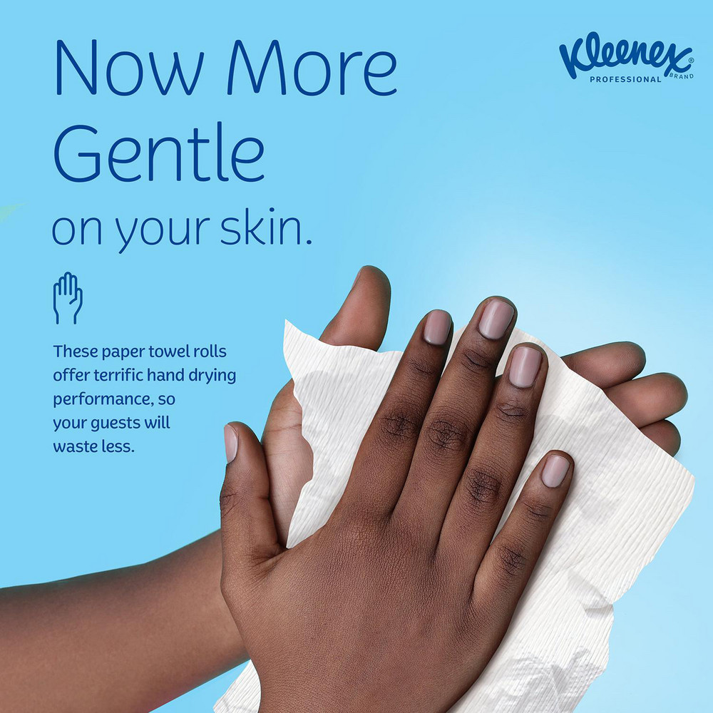 Kleenex Universal Hard Roll Paper Towels (50606), 1.75" Core, with Premium Absorbency Pockets™, White - 50606