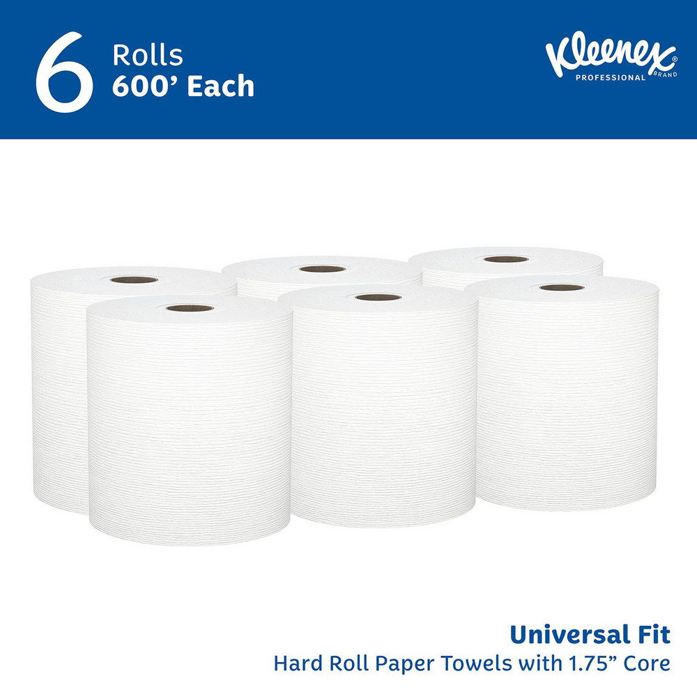 Kleenex Universal Hard Roll Paper Towels (50606), 1.75" Core, with Premium Absorbency Pockets™, White - 50606