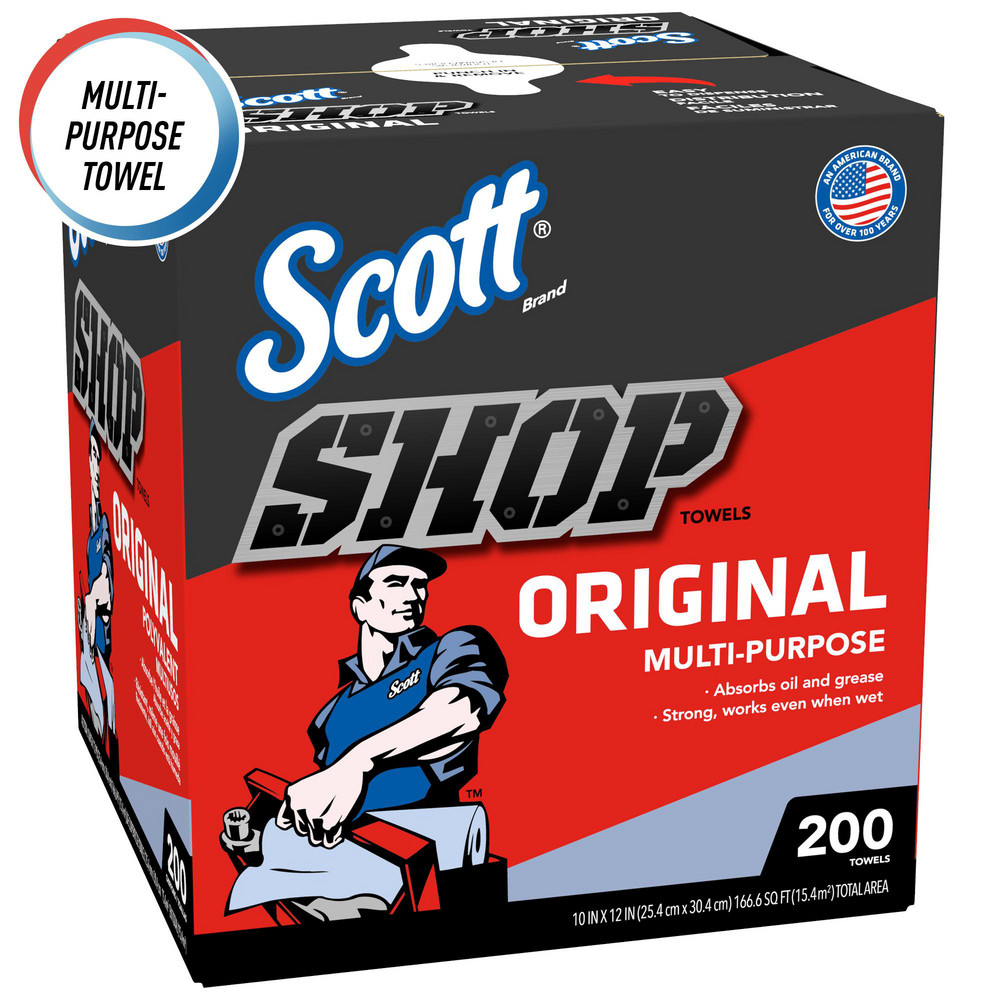 Scott Scott Shop Towels Original (75190), Blue, Pop-Up Dispenser Box - 75190