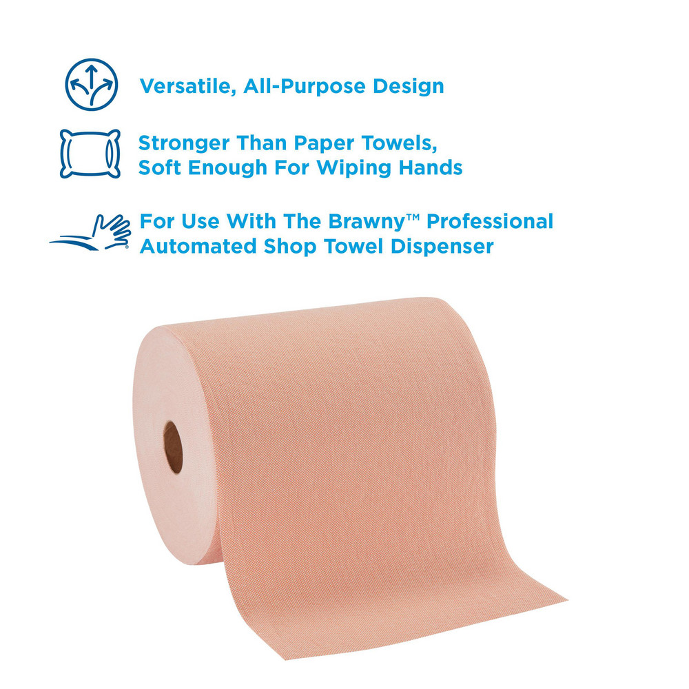 Brawny Professional Brawny Professional D400 Disposable Shop Towel Refills For 59465 Dispenser, Orange - 20067