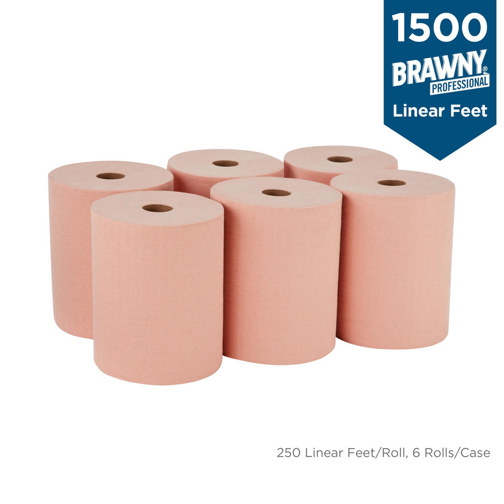 Brawny Professional Brawny Professional D400 Disposable Shop Towel Refills For 59465 Dispenser, Orange - 20067