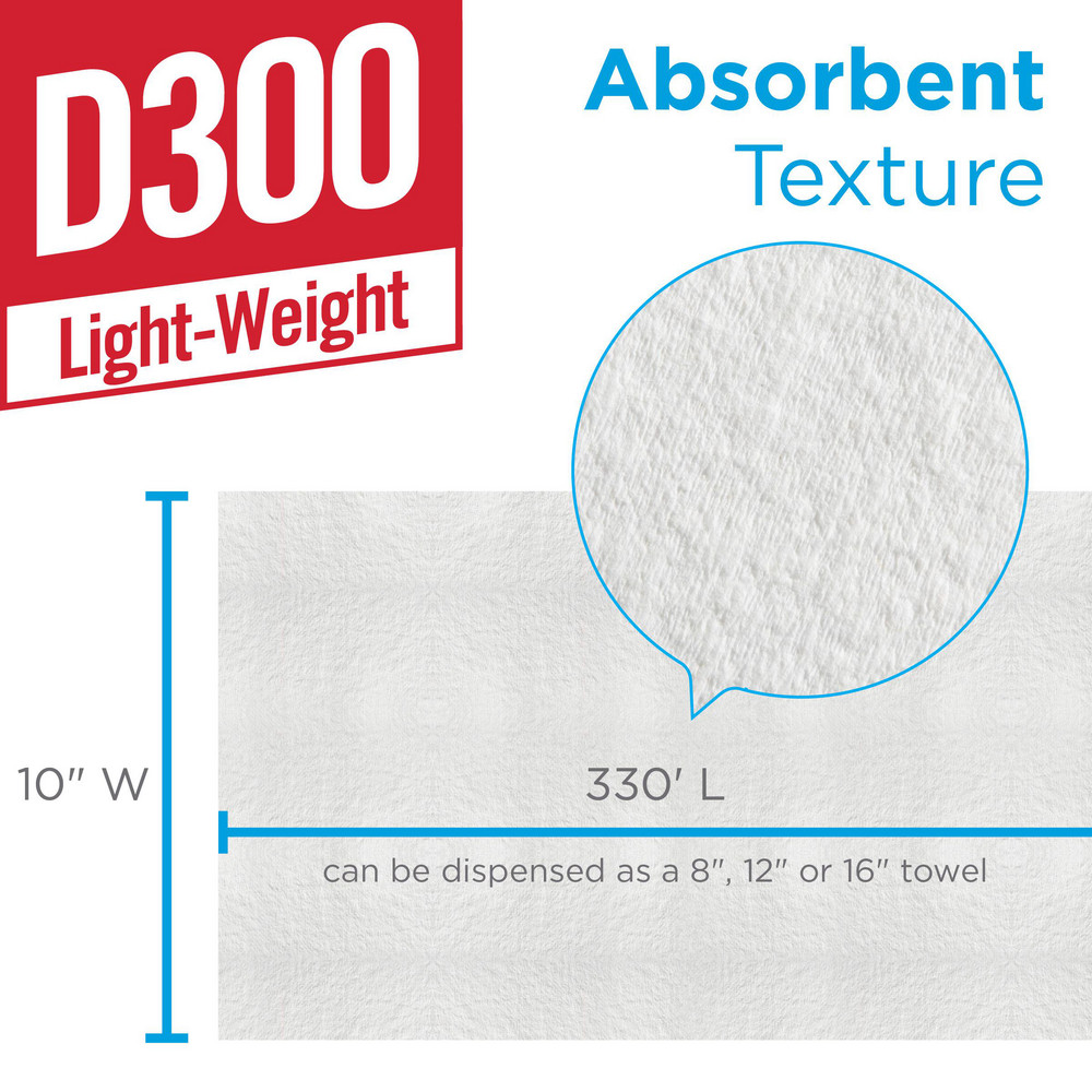 Brawny Professional Brawny Professional D300 Disposable Shop Towel Refills For 59465 Dispenser, White - 20035