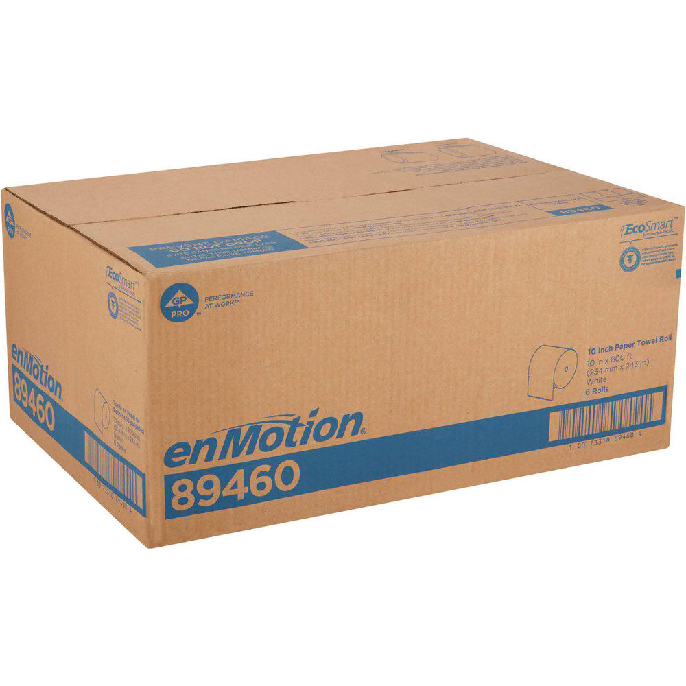 Georgia Pacific Enmotion 10" Paper Towel Rolls, White - 89460