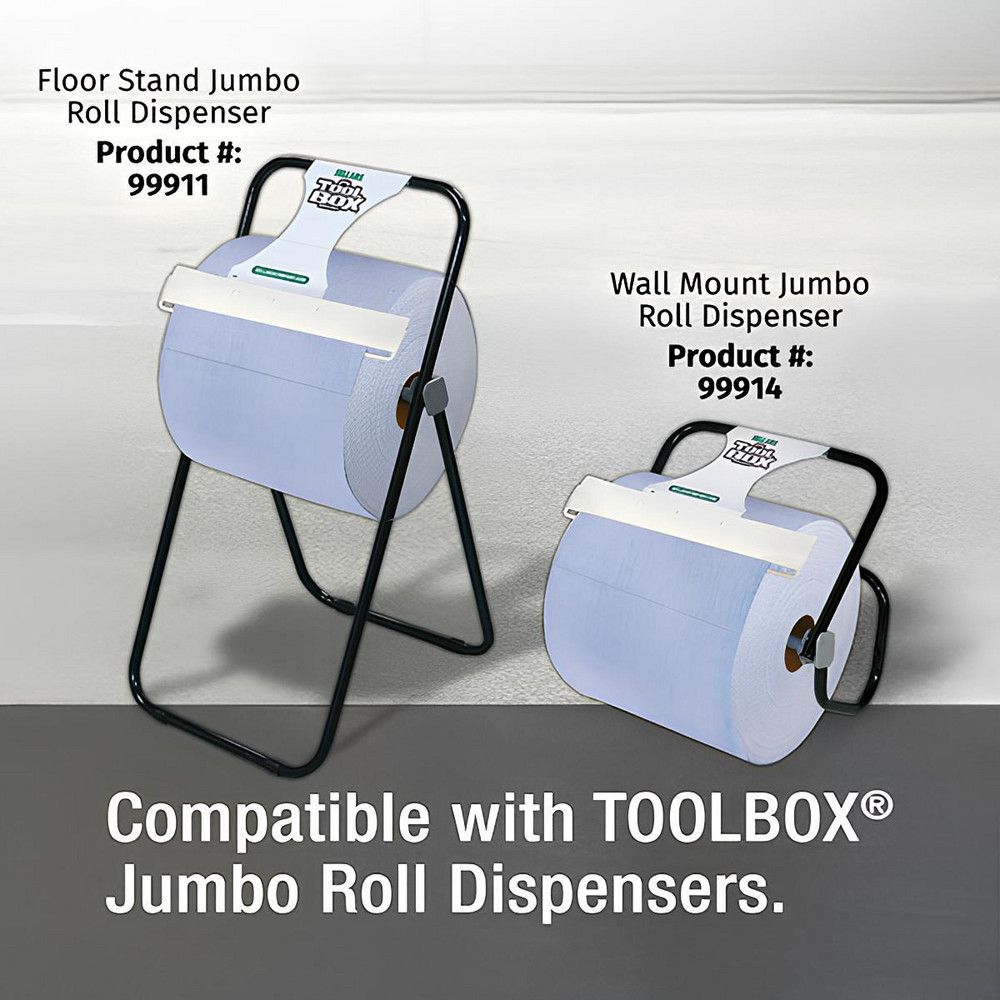 Sellars TOOLBOX Z700 Wipers: Dry, 870 Sheets/Roll, Jumbo Roll, 12.0" x 12.5", Blue - 70357