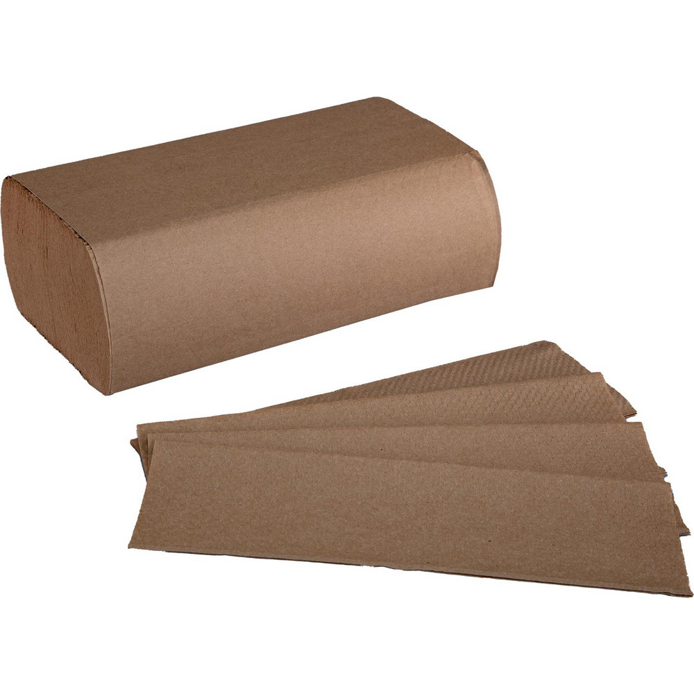 Value Collection Paper Towels: Multifold, Pack, 1.000 Ply, Brown, Recycled Fiber - NP-MFN4000