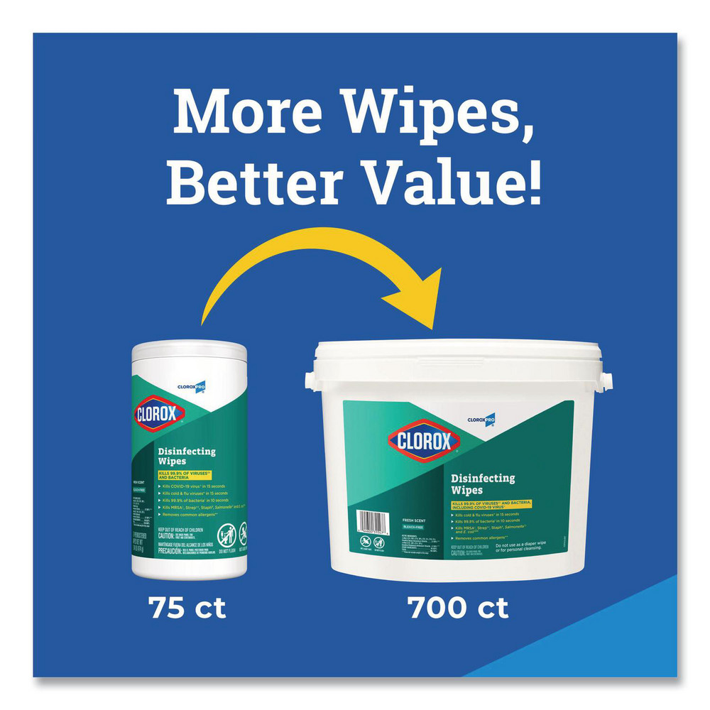 Clorox Clorox   Disinfecting Wipes: Pre-Moistened, 700 Ct - CLO31547