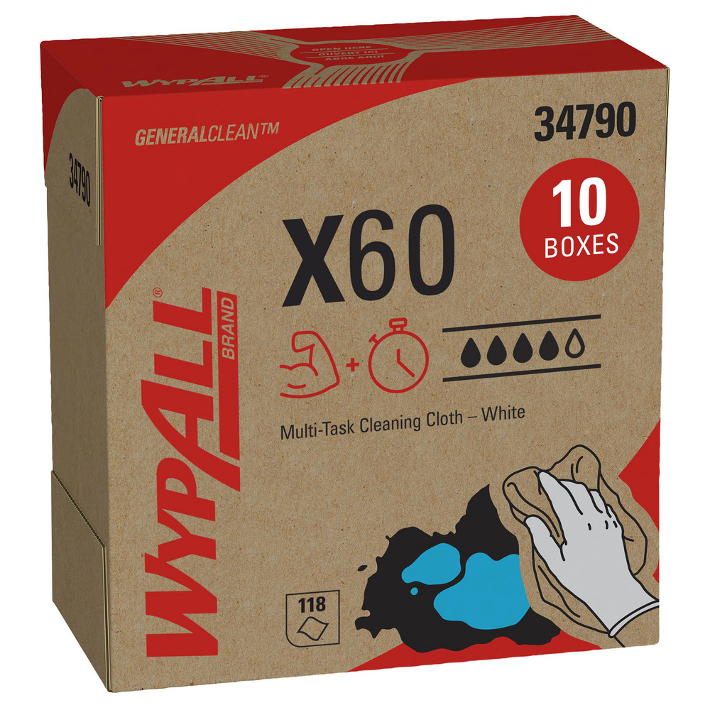 Rubbermaid Light Commercial Microfiber Cloth, All-Purpose Rag/Towel, 16x16 inch, Yellow - 1820584