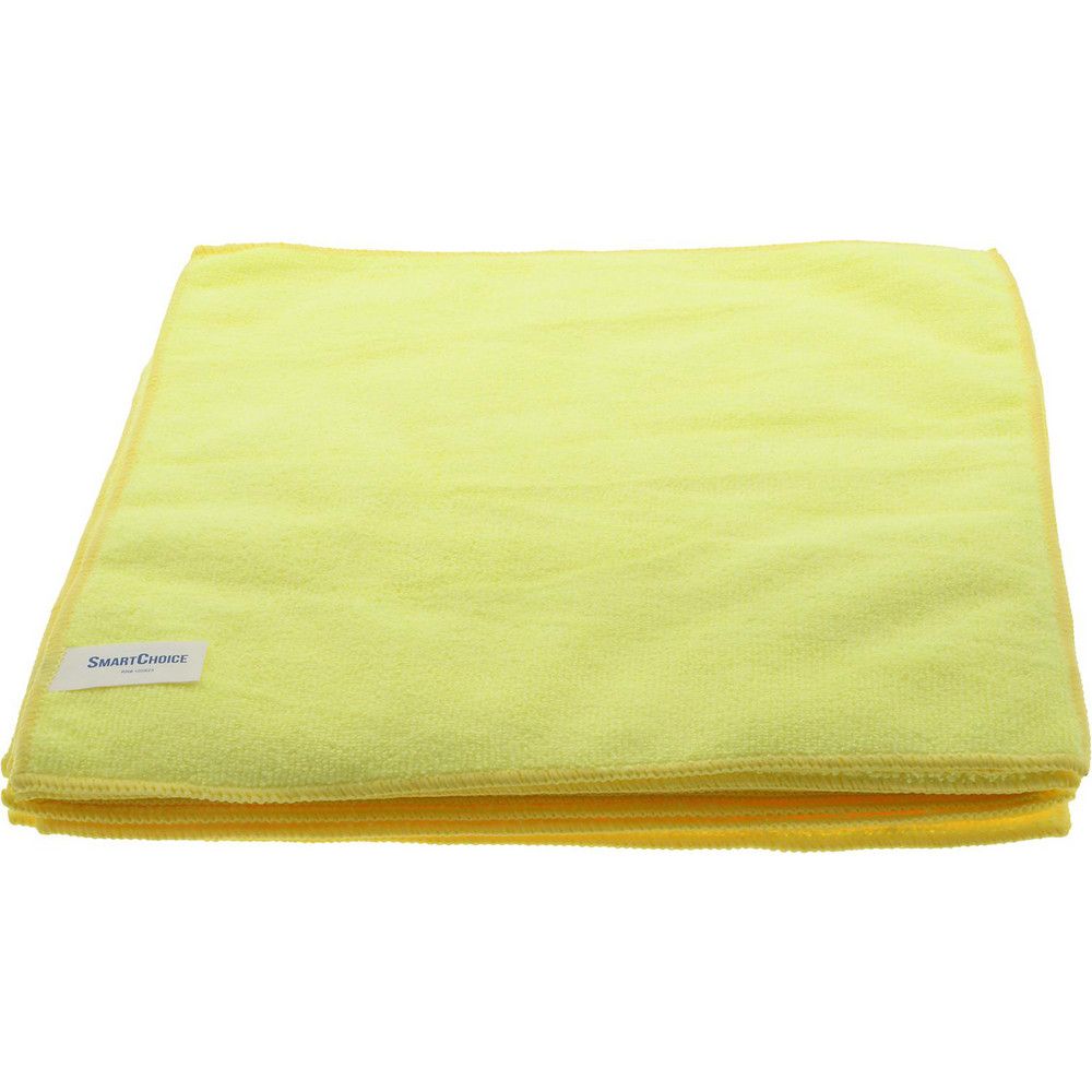 Rubbermaid Light Commercial Microfiber Cloth, All-Purpose Rag/Towel, 16x16 inch, Yellow - 1820584
