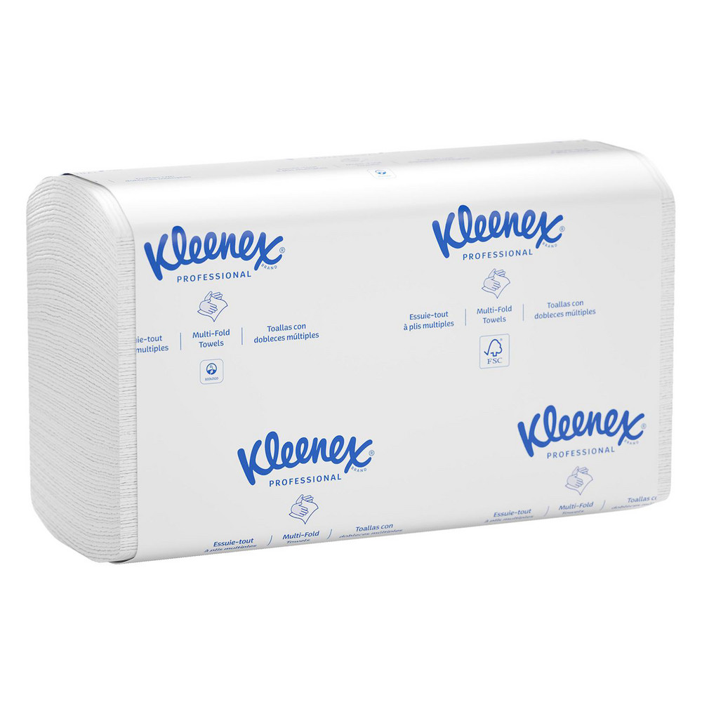 PRO-SOURCE Paper Towels: Multifold, 16 Rolls, 1 Ply, Recycled Fiber, White - 89816383