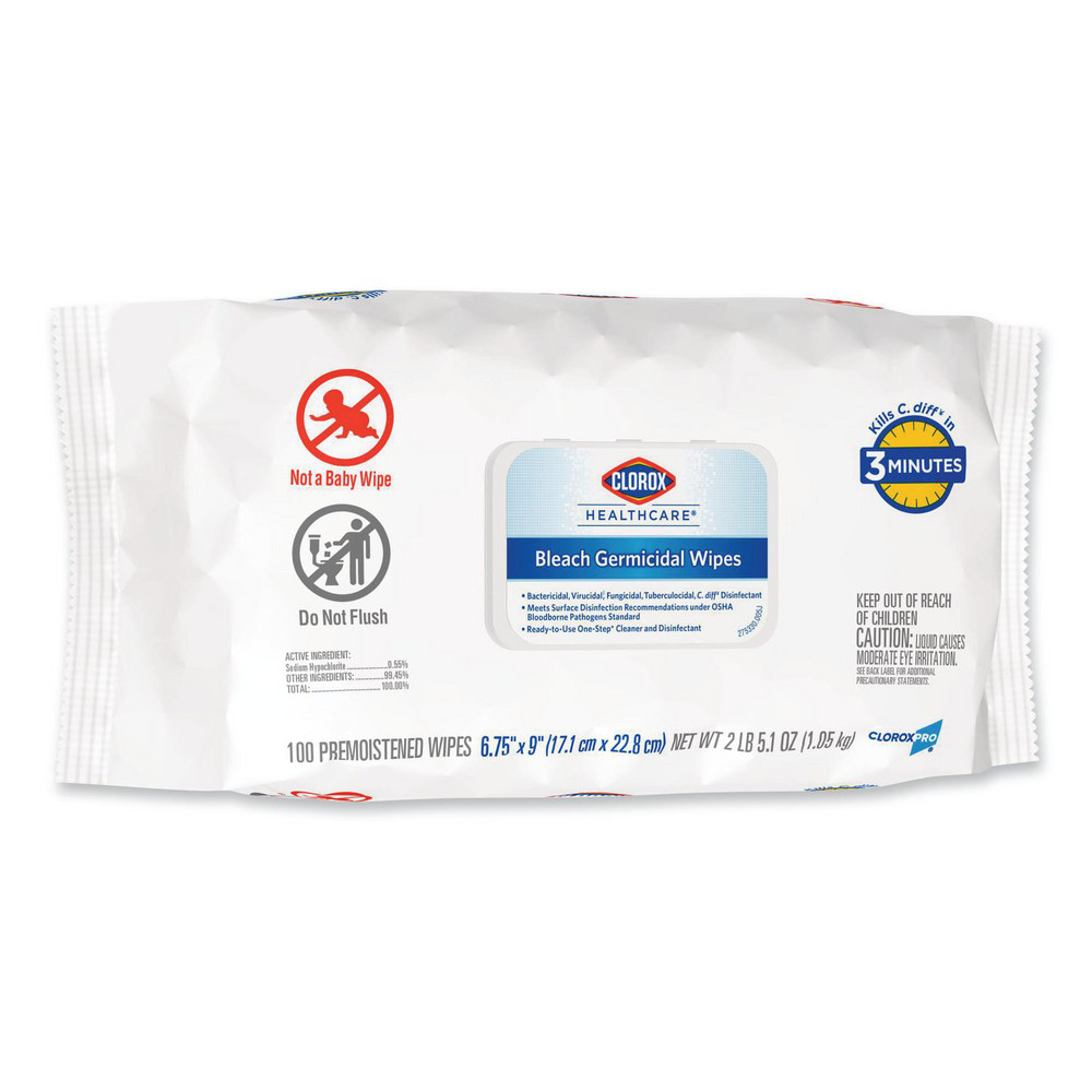 Clorox Healthcare Clorox Healthcare Disinfecting Wipes: Pre-Moistened, 100 Ct - CLO32621