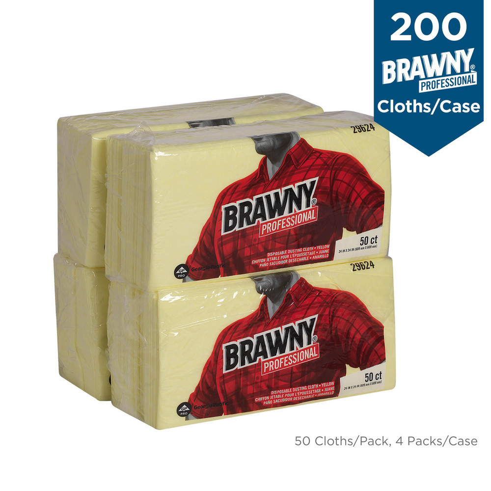 Brawny Professional Brawny Professional Disposable Dusting Cloths, Yellow - 29624