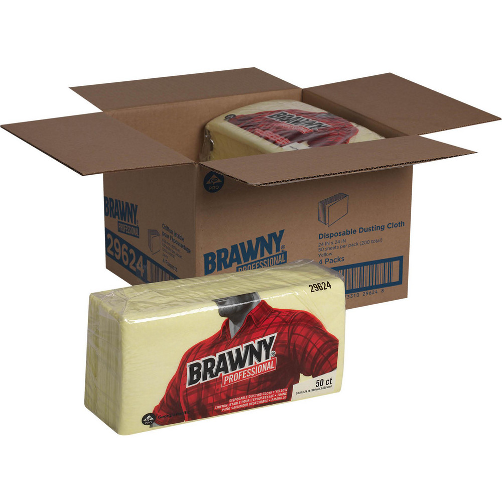Brawny Professional Brawny Professional Disposable Dusting Cloths, Yellow - 29624
