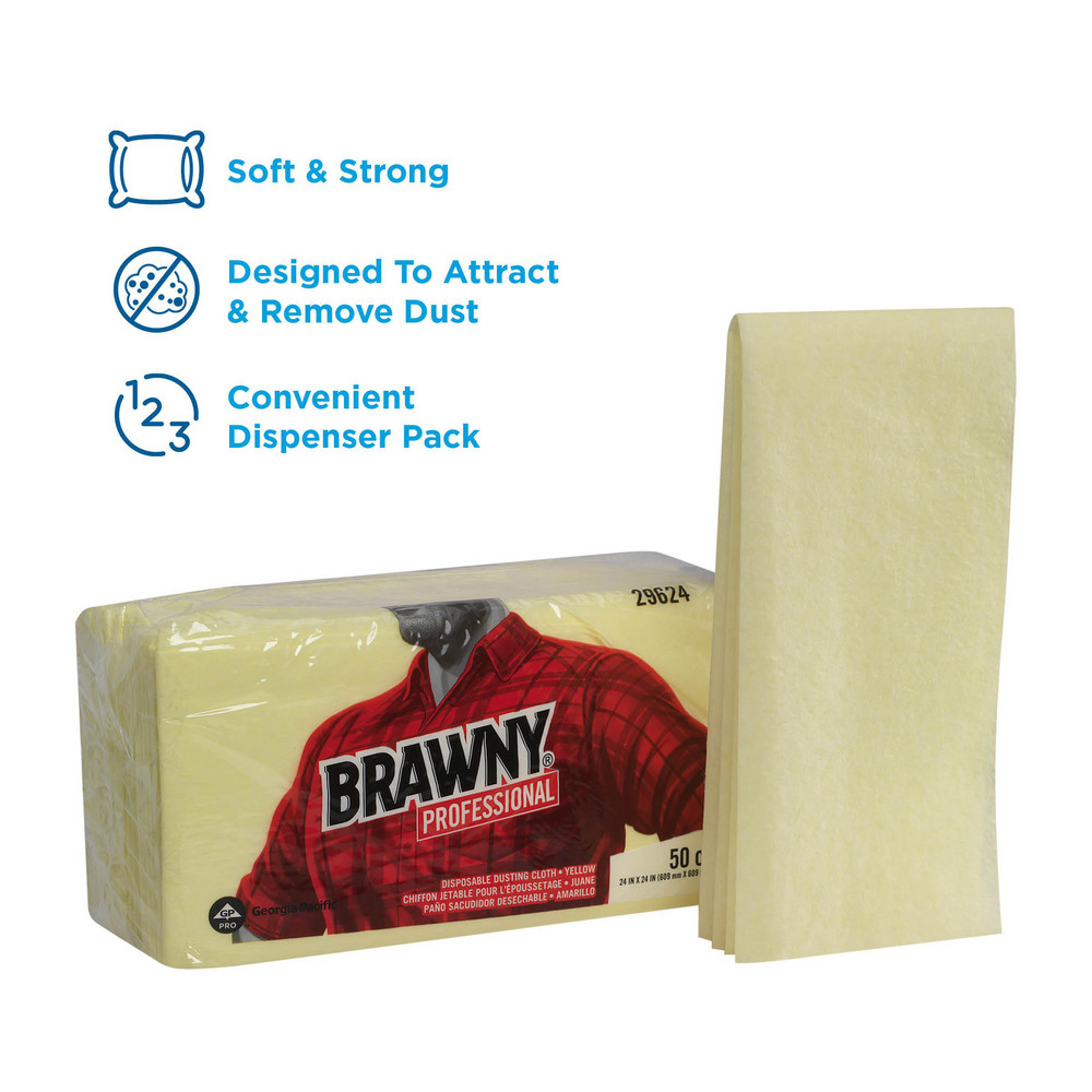 Brawny Professional Brawny Professional Disposable Dusting Cloths, Yellow - 29624