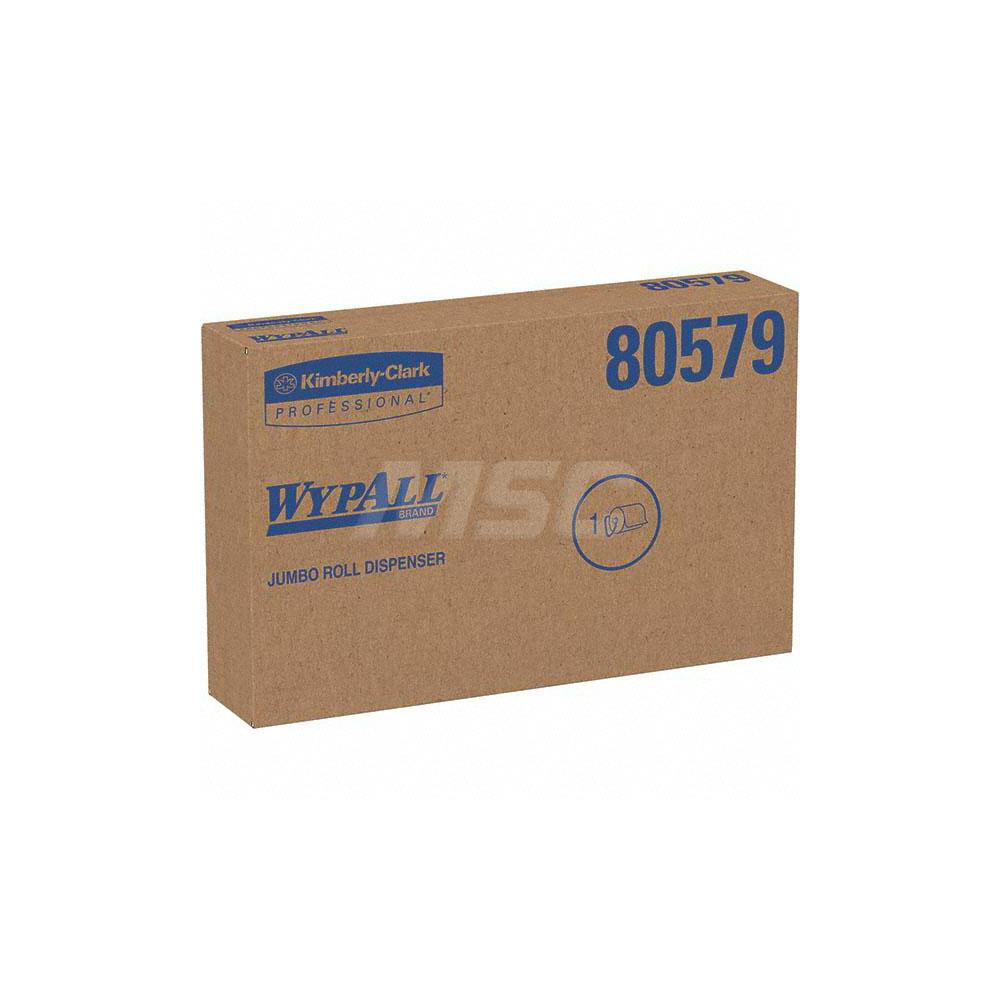 WypAll Wall Mounted Dispenser for WypAll & Kimtech Wipes, Black, Jumbo Roll, 16.8" x 10.8" x 8.8" - 80579