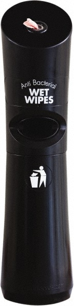 WypAll Wall Mounted Dispenser for WypAll & Kimtech Wipes, Black, Jumbo Roll, 16.8" x 10.8" x 8.8" - 80579