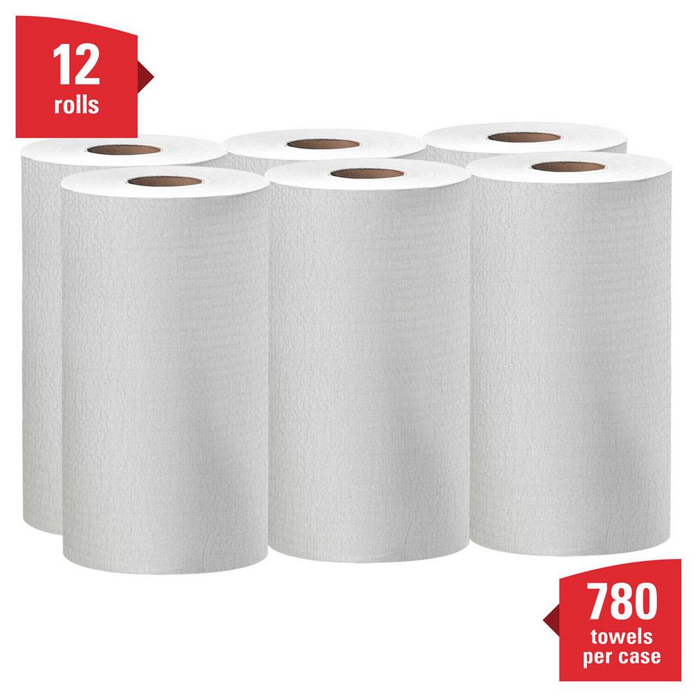 WypAll GeneralClean X60 Multi-Task Cleaning Cloths, Small Roll, Strong & Absorbent Towels, White - 35421