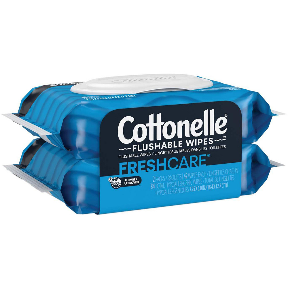 Cottonelle Fresh Care Flushable Cleansing Cloths, 1-Ply, 3.73 x 5.5, White, 84/Pack - KCM35970PK