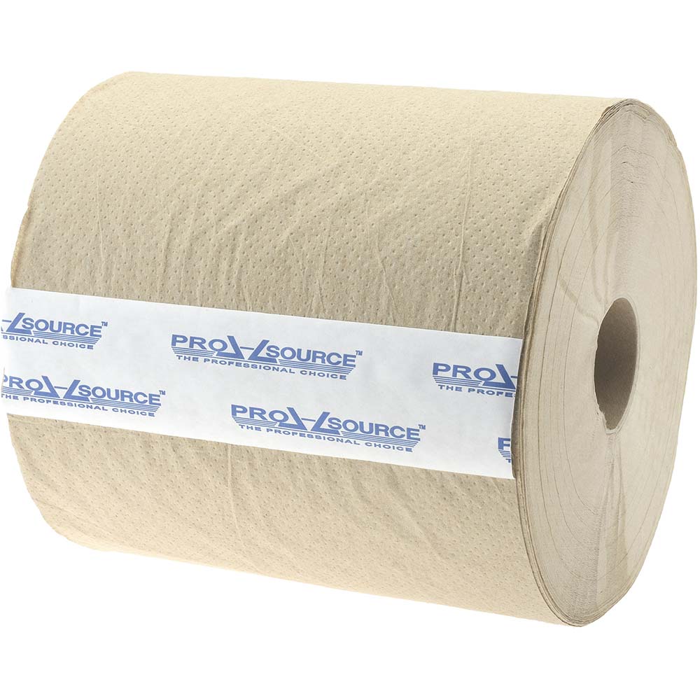 PRO-SOURCE Paper Towels: Hard Roll, 6 Rolls, 1 Ply, Recycled Fiber - 68995547