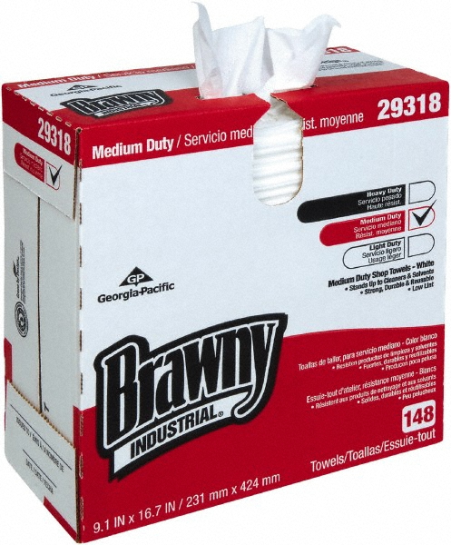 Georgia Pacific Brawny Industrial® Shop Towel/Industrial Wipes: 148 Ct - 29318