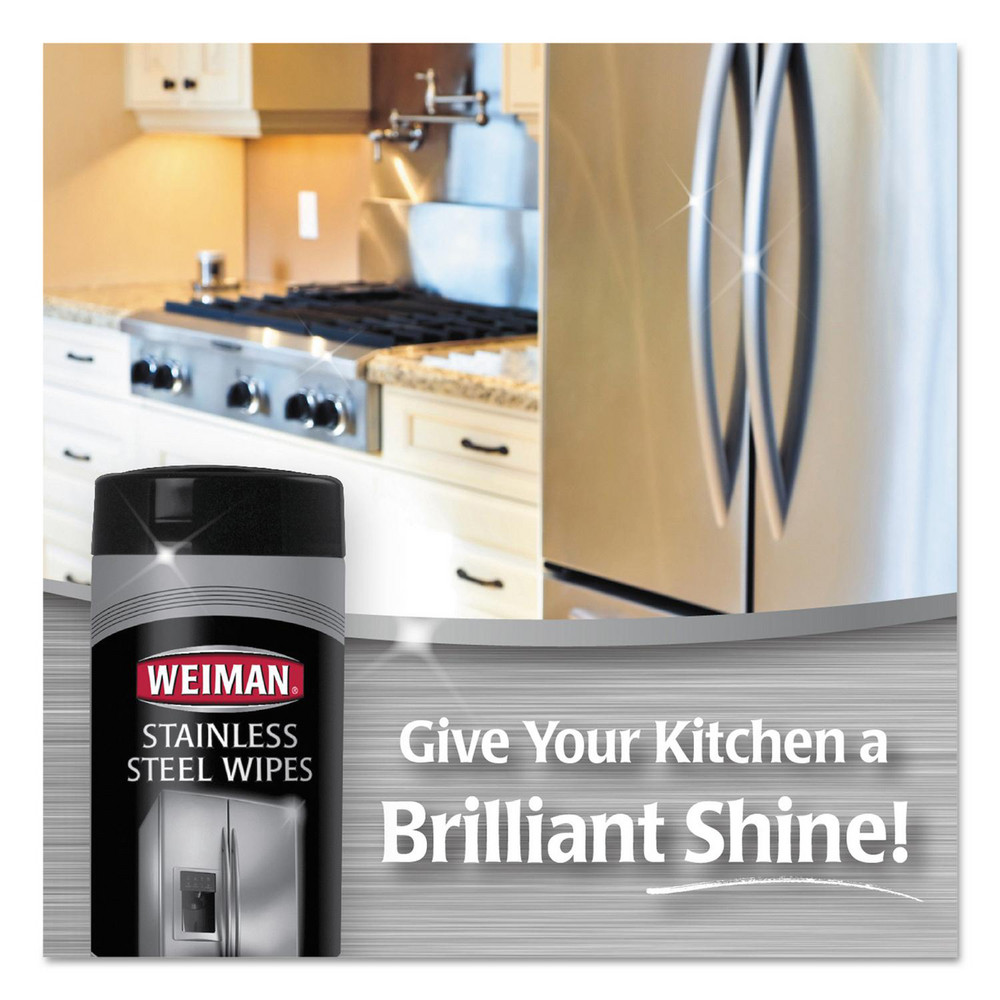 Weiman Weiman Stainless Steel Cleaner Wipes: Pre-Moistened, 30 Ct - WMN92CT