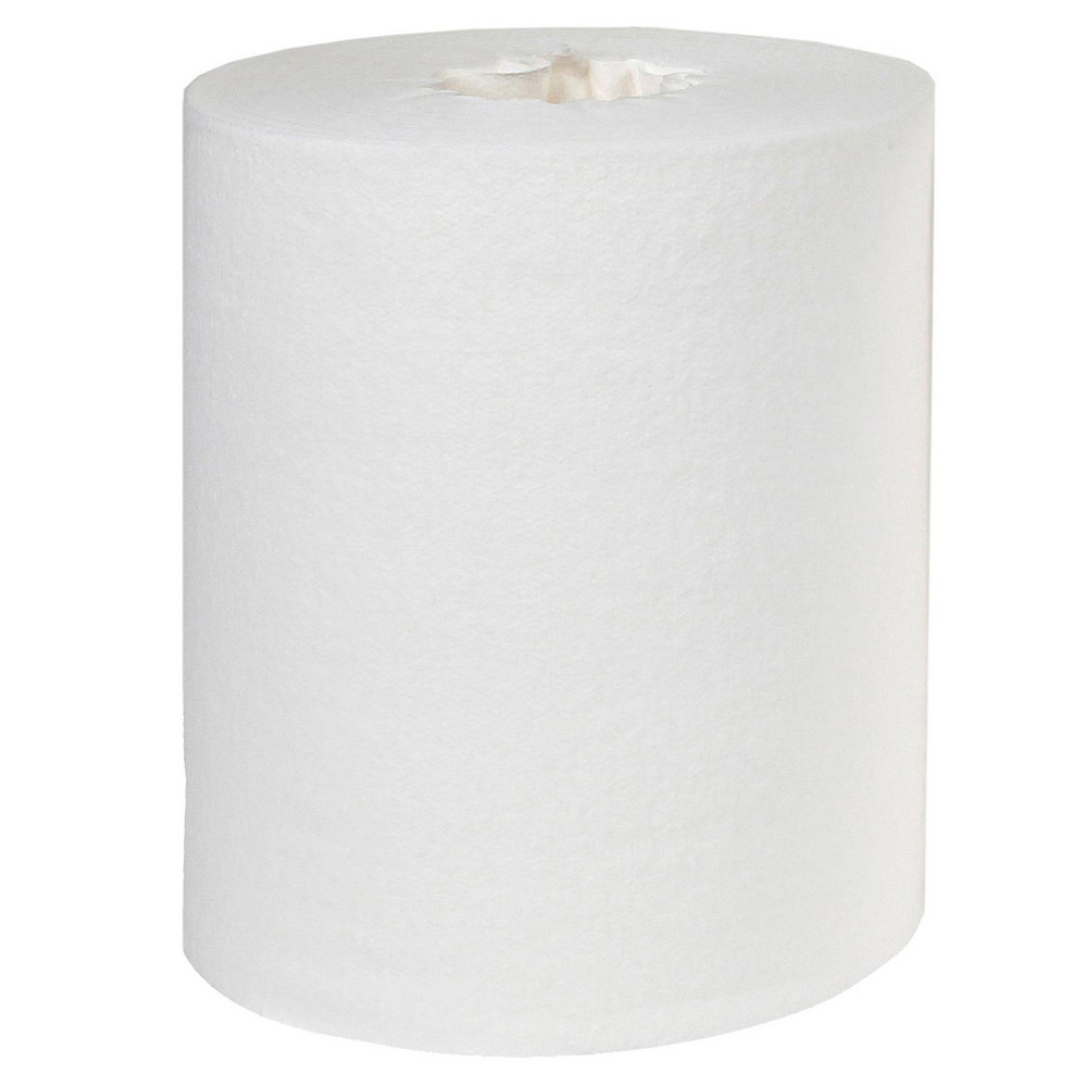 PRO-SOURCE Paper Towels: Center Pull Roll, 6 Rolls, 2 Ply, Recycled Fiber, White - 5518854/5518854