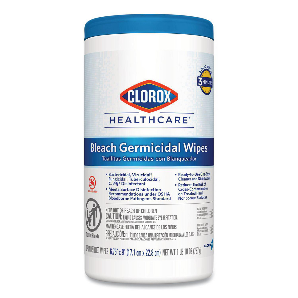 Clorox Healthcare Clorox Healthcare Disinfecting Wipes: Pre-Moistened, 70 Ct - CLO35309
